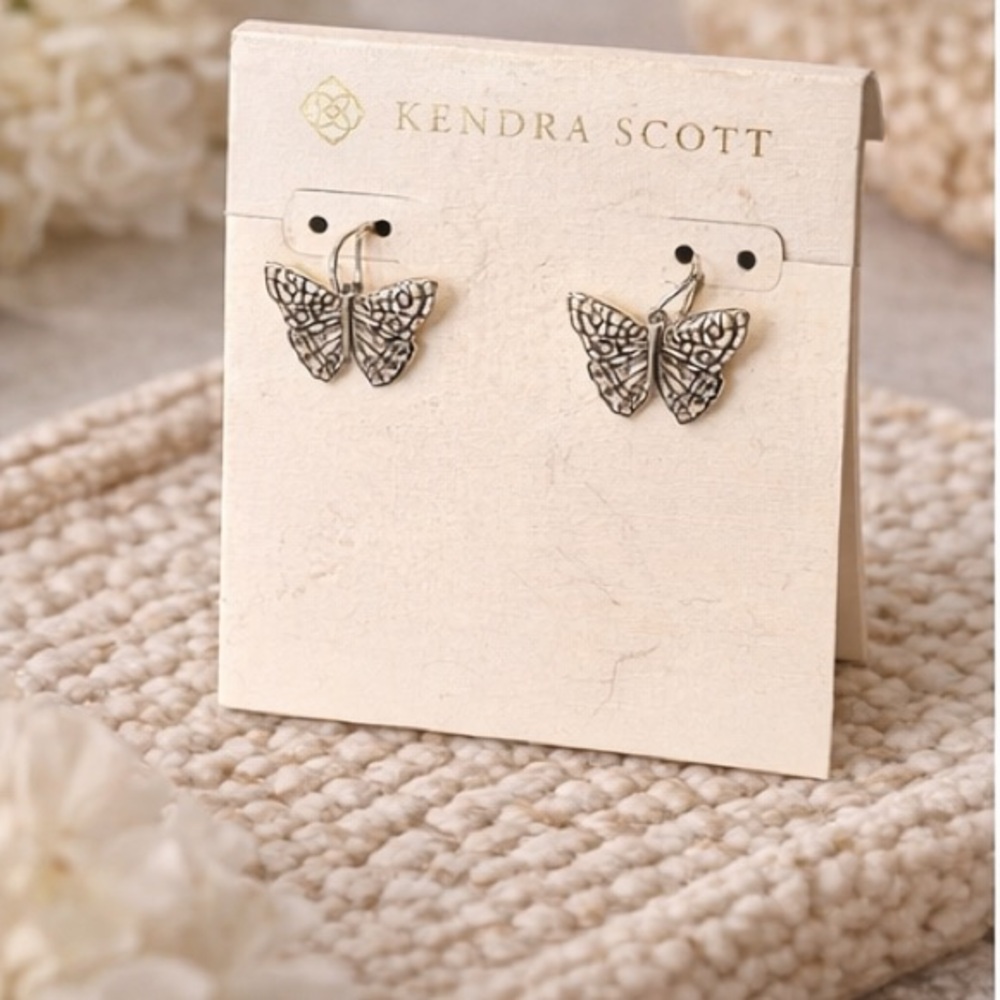 Kendra Scott Butterfly Necklace + Matching Earrings Set 🦋✨ - Picture 3 of 5